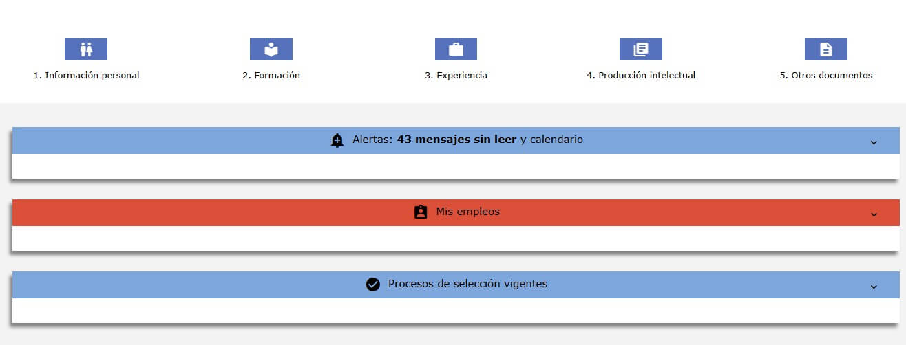 Completar tu perfil SIMO