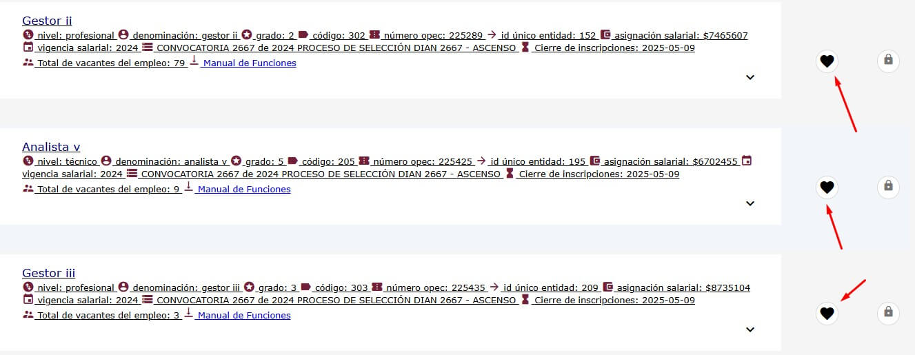 Revisar empleos disponibles SIMO